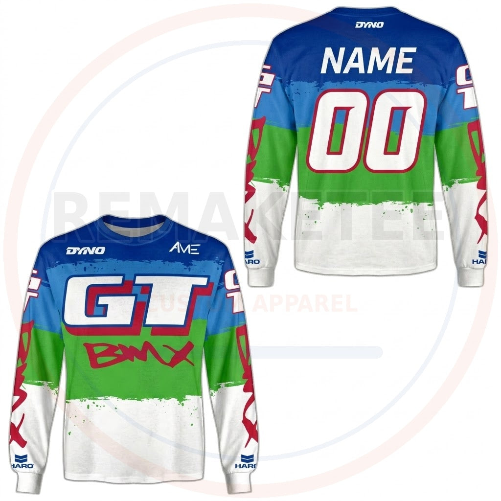 RemakeTee GT Custom Vintage Retro BMX Racing Jersey 964