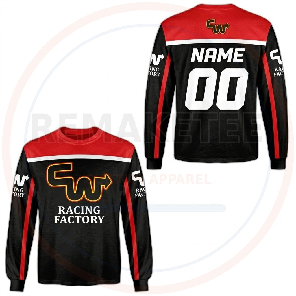 RemakeTee CW Racing Custom Vintage Retro BMX Racing Jersey 963