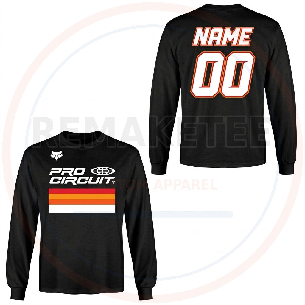 RemakeTee Fox Pro Circuit Custom Vintage Retro BMX Racing Jersey 955