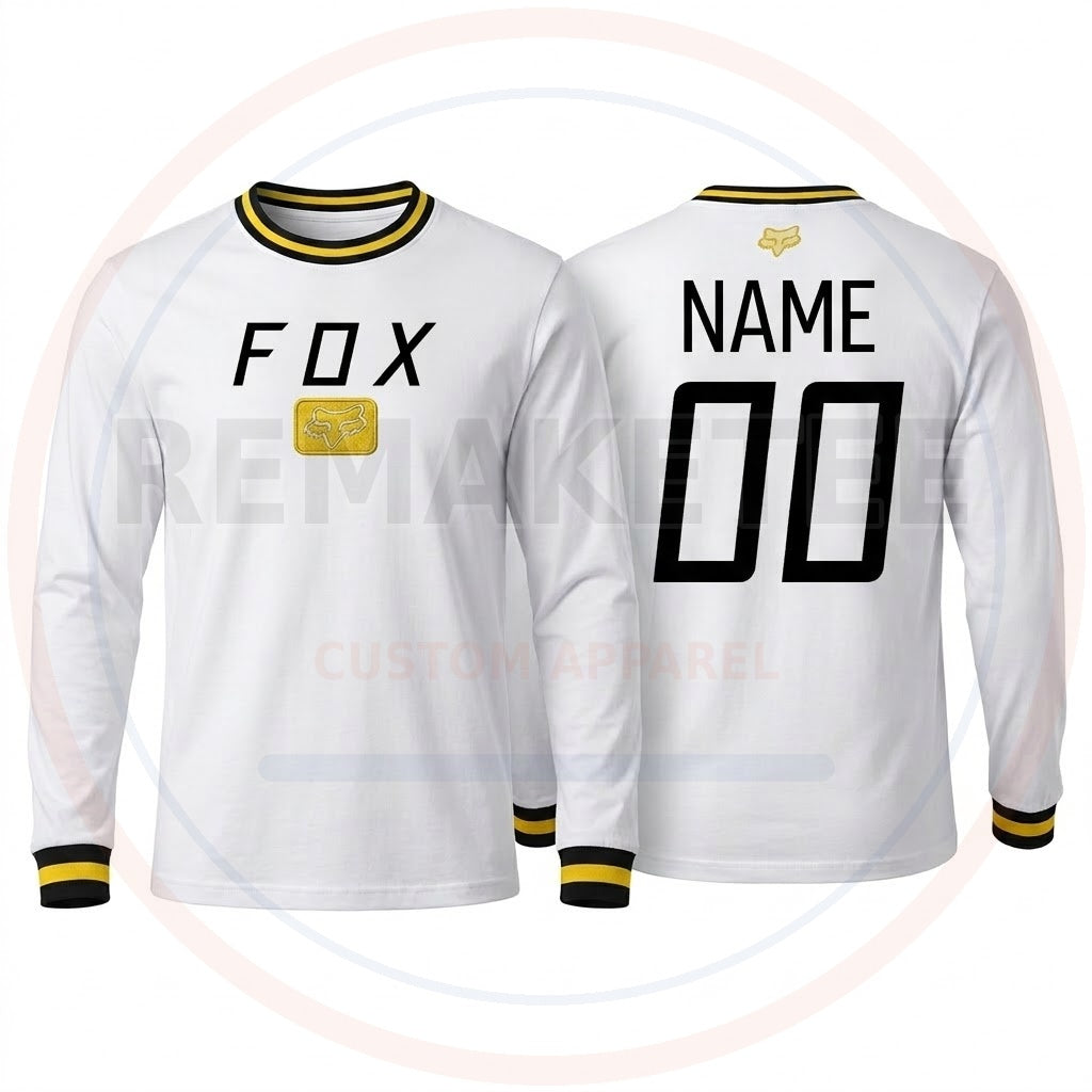 RemakeTee Fox Custom Vintage Retro BMX Racing Jersey 951