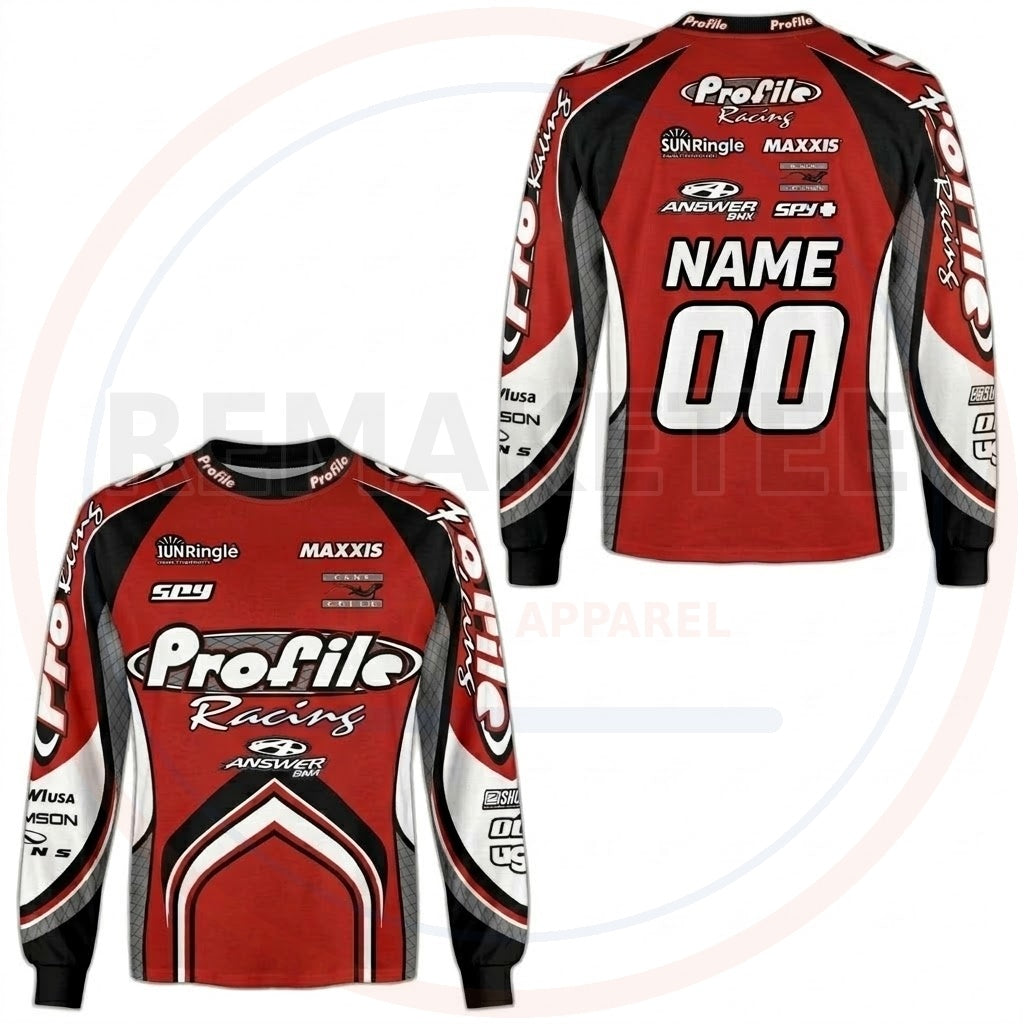 RemakeTee Profile Answer Custom Vintage Retro BMX Racing Jersey 950