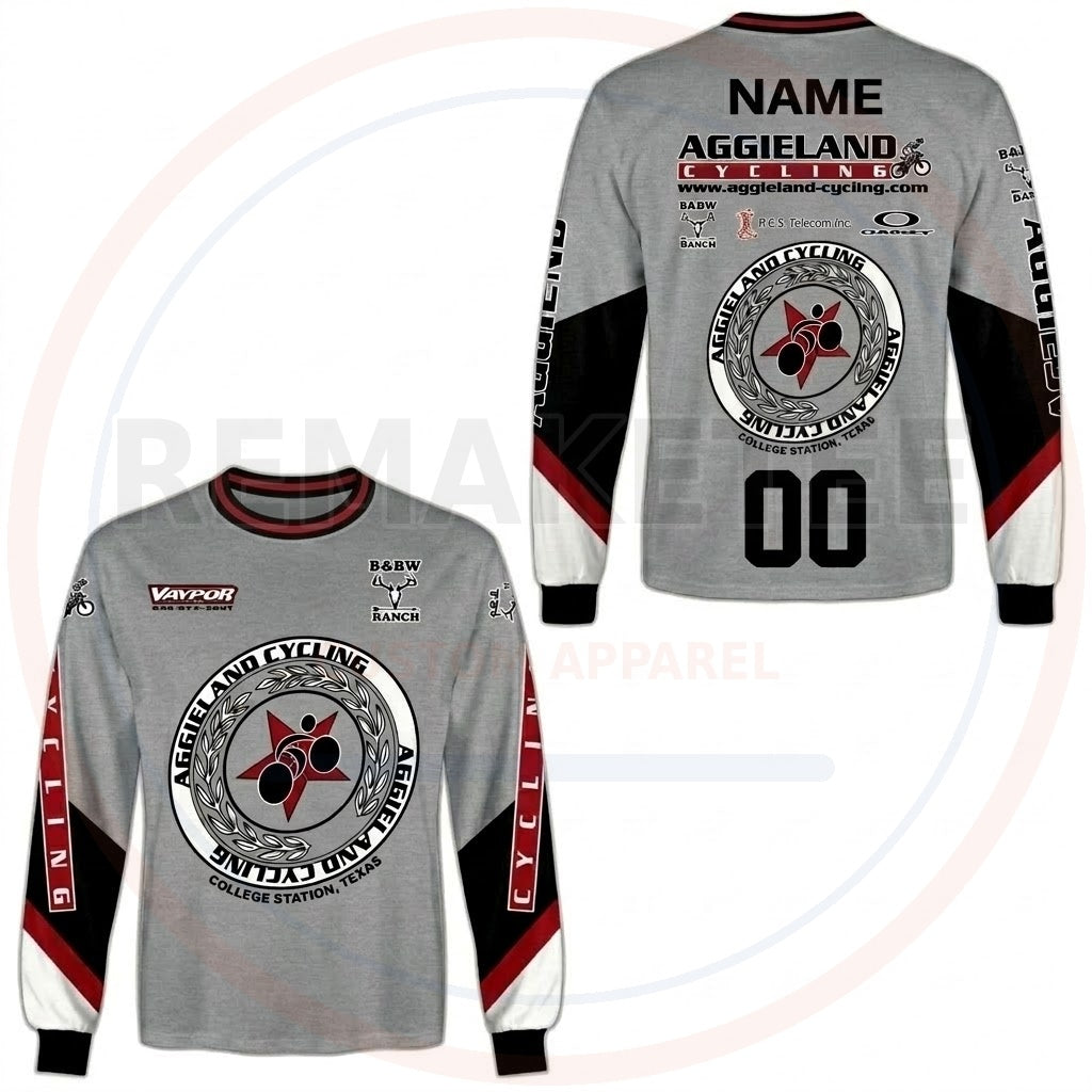 RemakeTee Aggieland Custom Vintage Retro BMX Racing Jersey 946