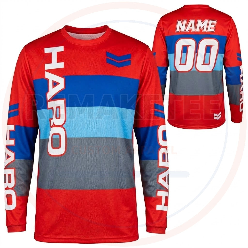 RemakeTee Haro Custom Vintage Retro BMX Racing Jersey 937