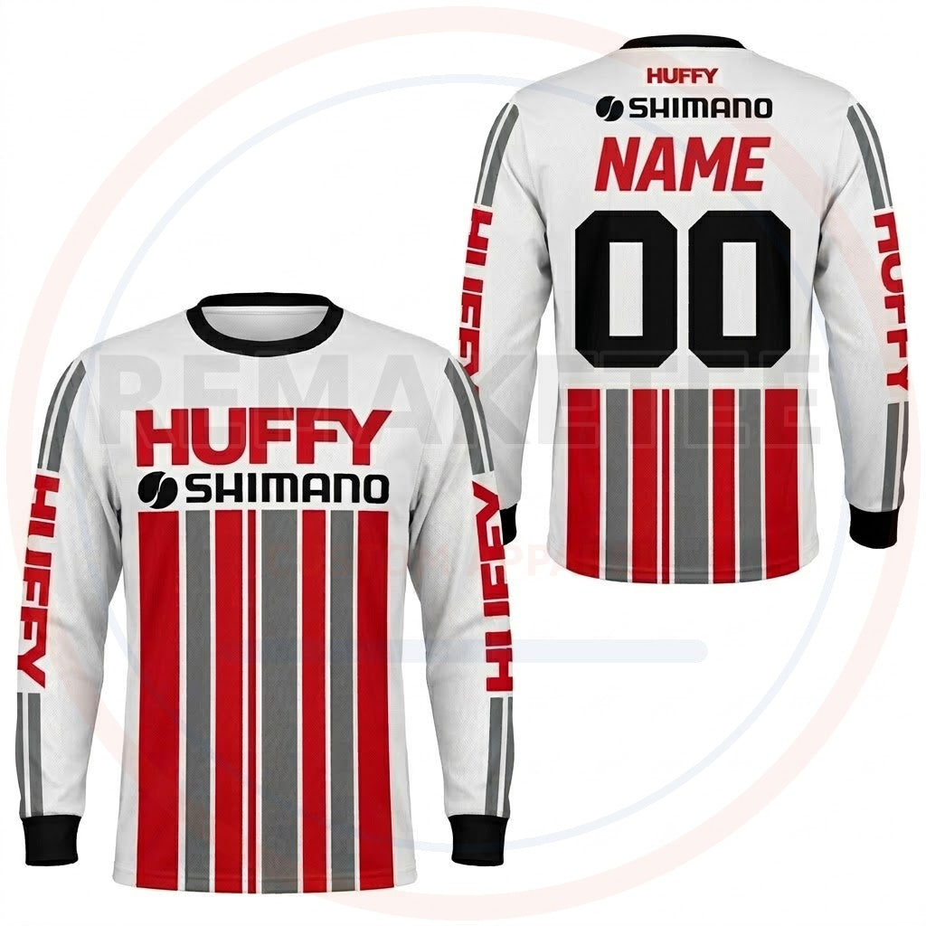 RemakeTee Huffy Shimano Custom Vintage Retro BMX Racing Jersey 936