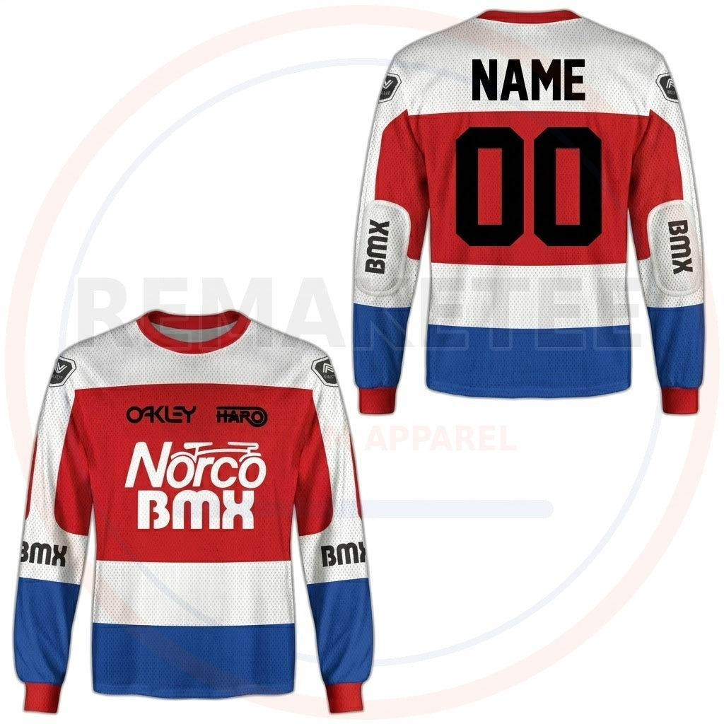 RemakeTee Norco Oakley Haro Custom Vintage Retro BMX Racing Jersey 935