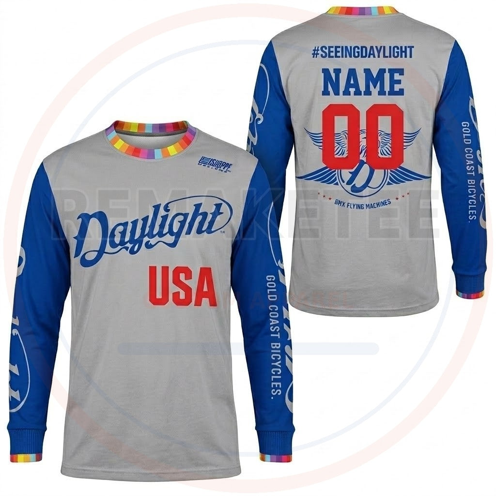 RemakeTee Daylight Custom Vintage Retro BMX Racing Jersey 934