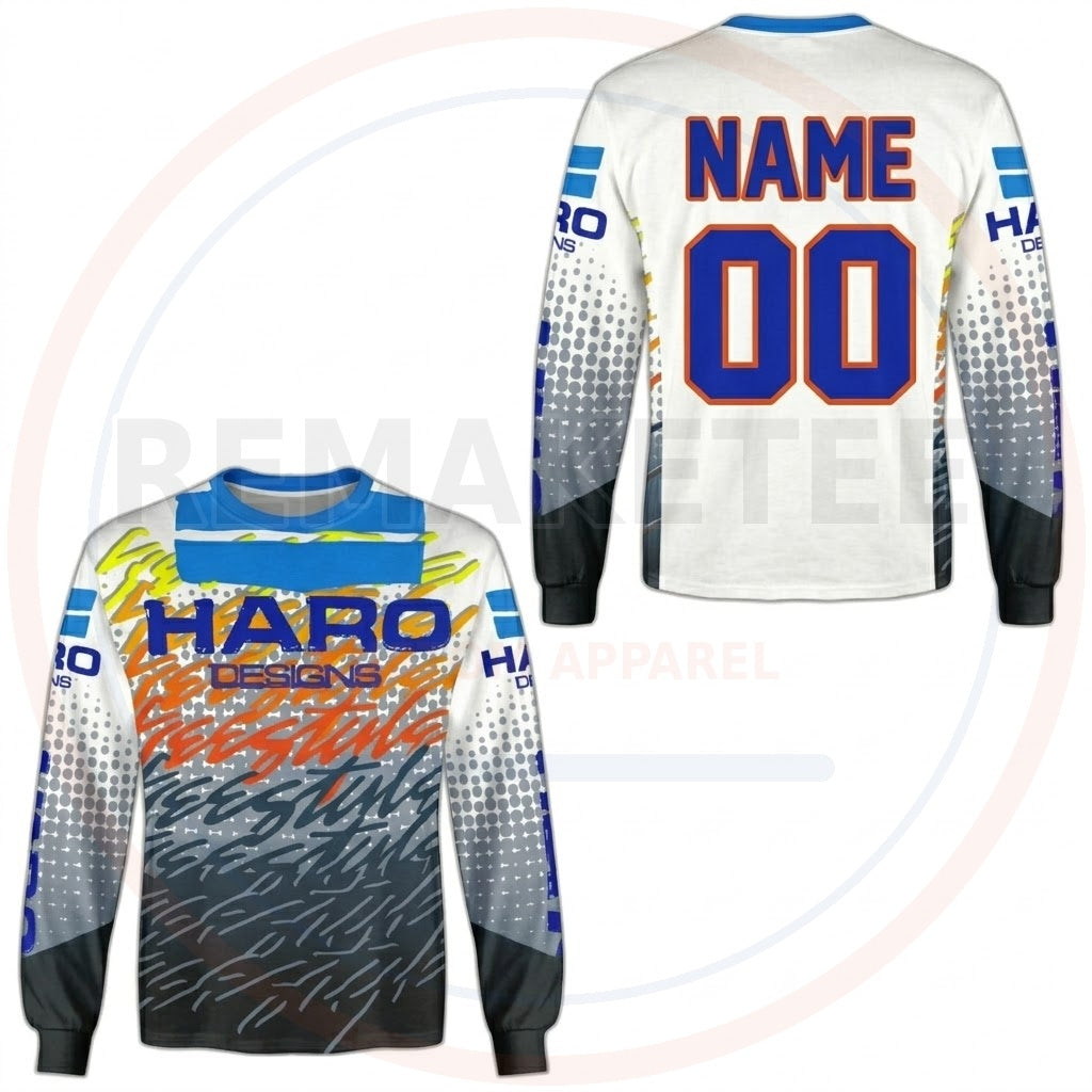 RemakeTee Haro Custom Vintage Retro BMX Racing Jersey 924