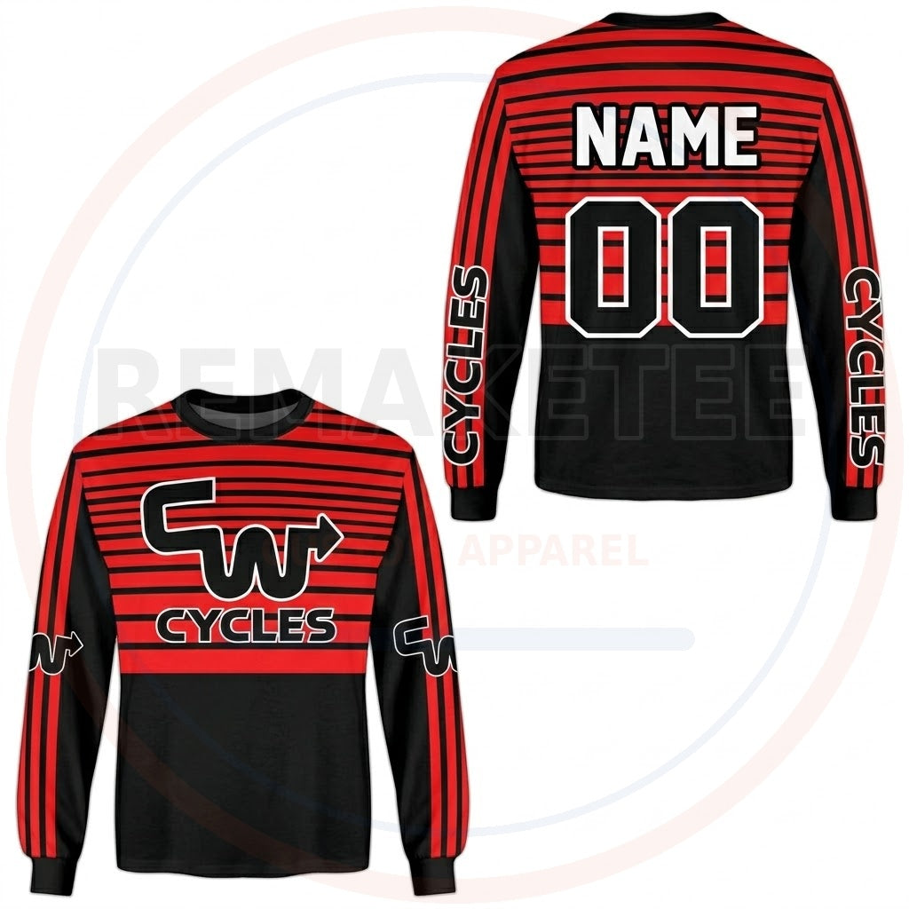 RemakeTee CW Racing Custom Vintage Retro BMX Racing Jersey 920