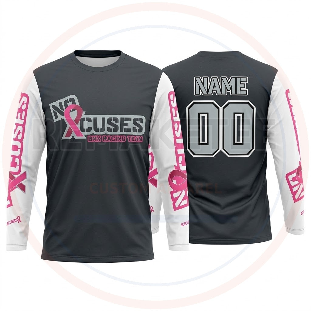RemakeTee Xcuses Custom Vintage Retro BMX Racing Jersey 912