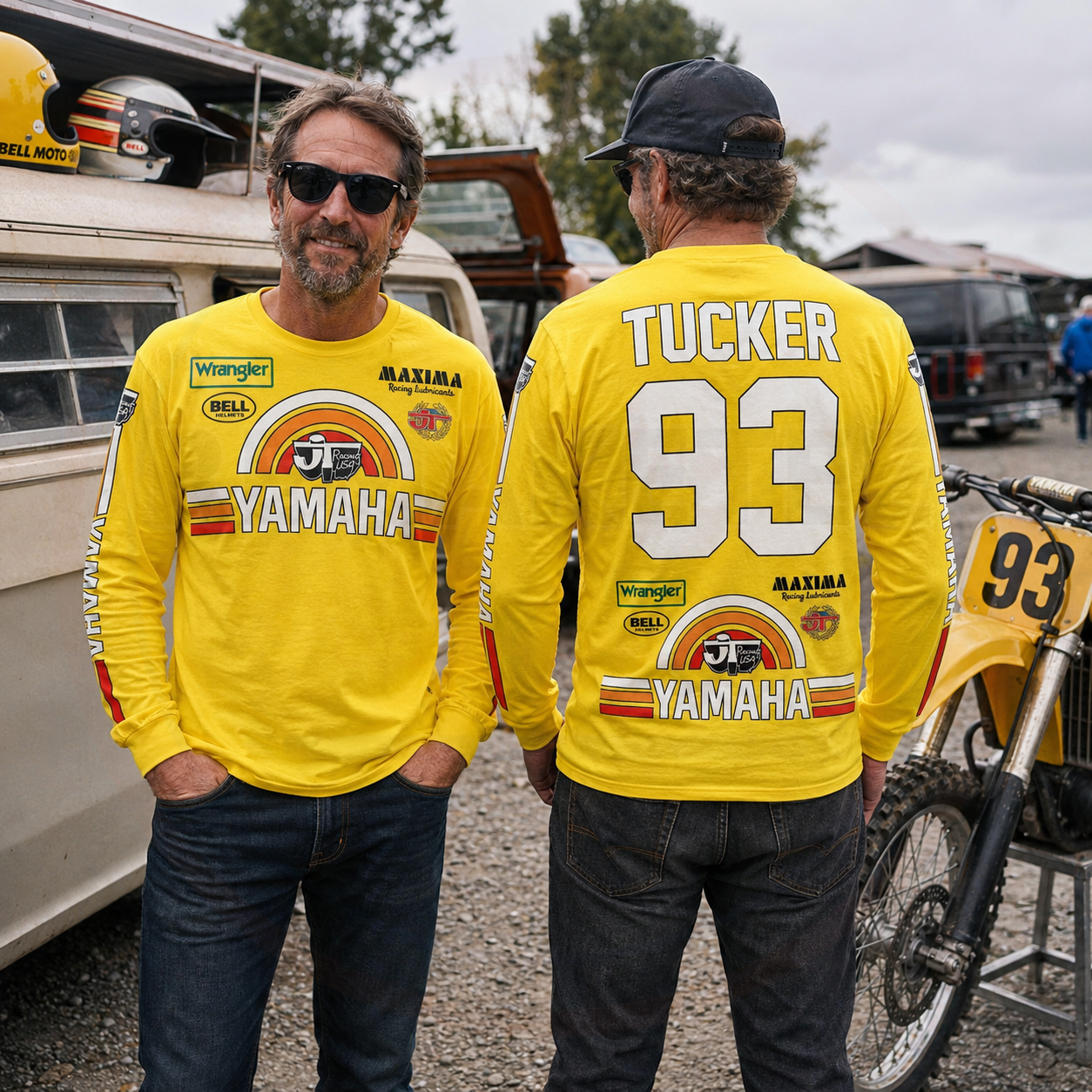 RemakeTee JT Yamaha Wrangler Custom Vintage Retro VMX Racing Jersey 1078