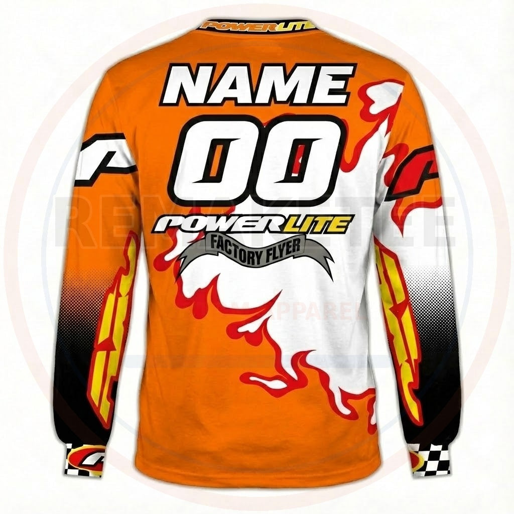 RemakeTee Powerlite Custom Vintage Retro BMX Racing Jersey 334