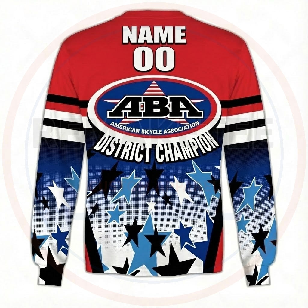 RemakeTee ABA Custom Vintage Retro BMX Racing Jersey 321