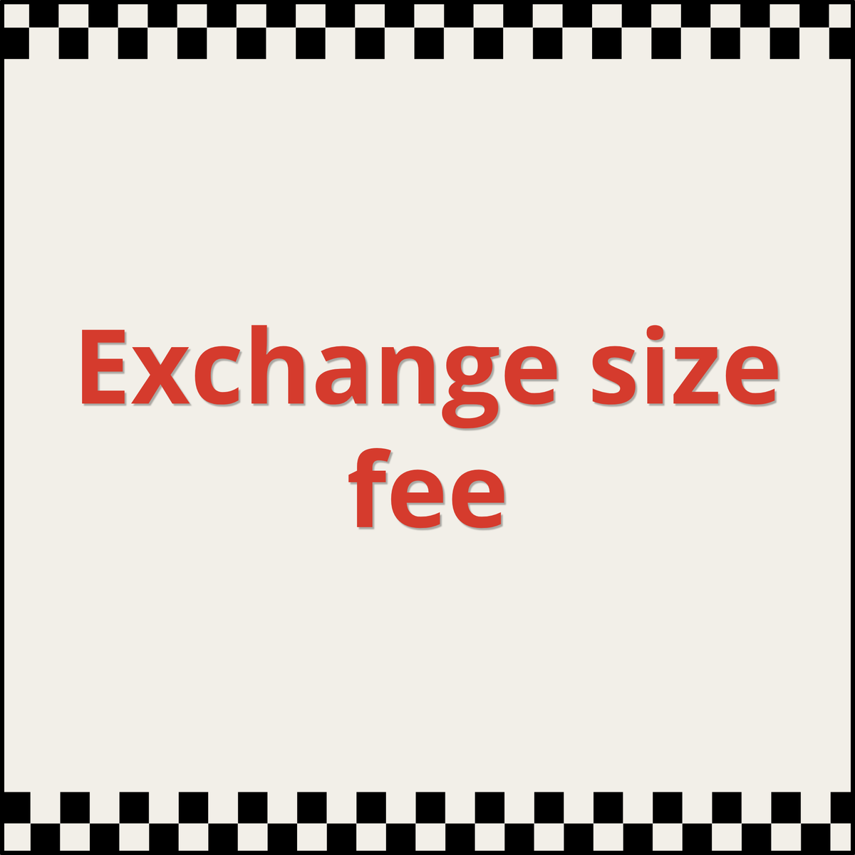 Exchange Shirt Fee Orders #RT1072