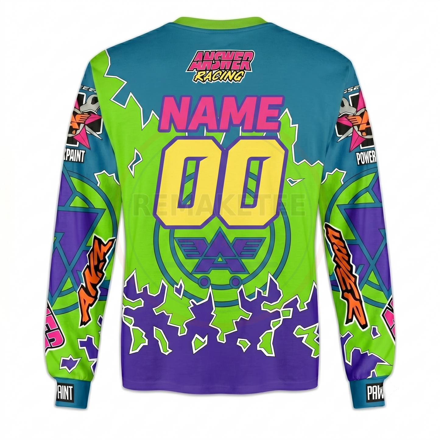 RemakeTee Answer Custom Vintage Retro BMX Racing Jersey 022