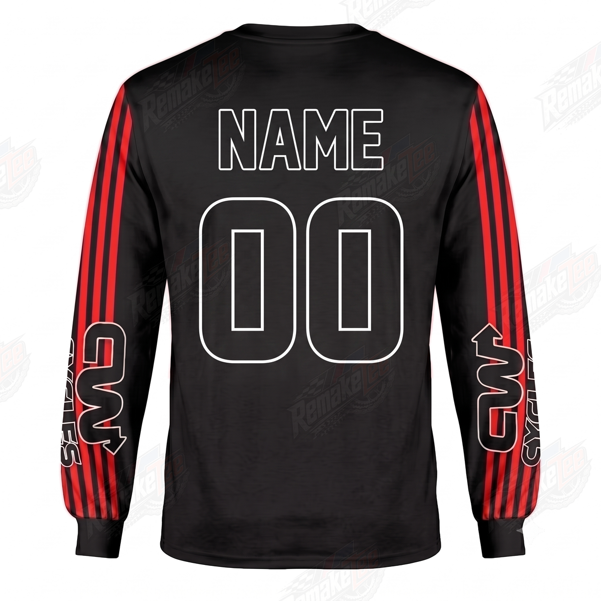 RemakeTee CW Cycles Custom Vintage Retro BMX Racing Jersey 1605