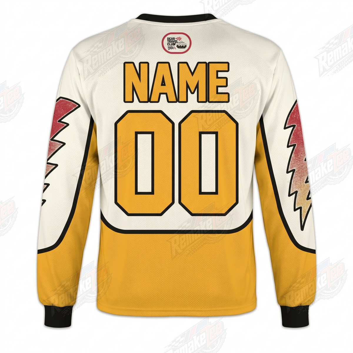 Ecko Dear1993 Rhino vintage BMX racing jersey - back product view