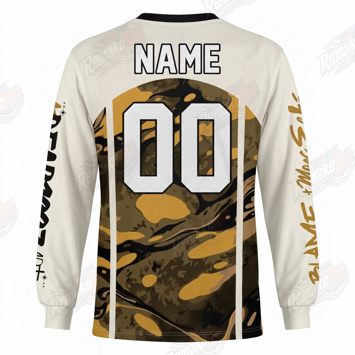 Ecko Unltd Camo Rhino vintage BMX racing jersey - back product view
