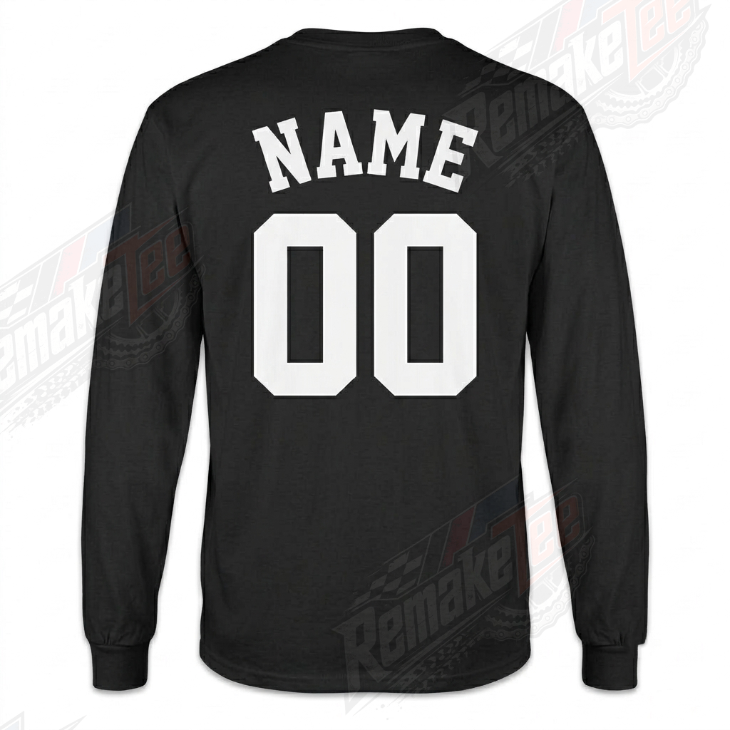 Hoffman Bikes HXB Skull Black 1991 vintage BMX racing jersey - back view