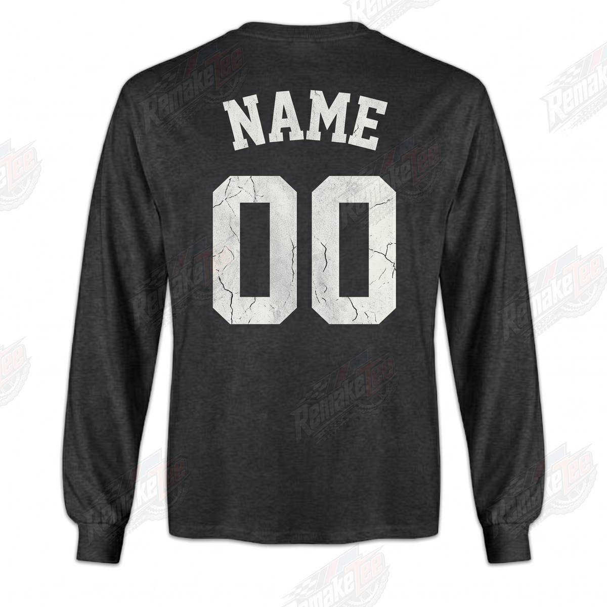 Hoffman Bikes HXB Skull Charcoal 1991 vintage BMX racing jersey - back view