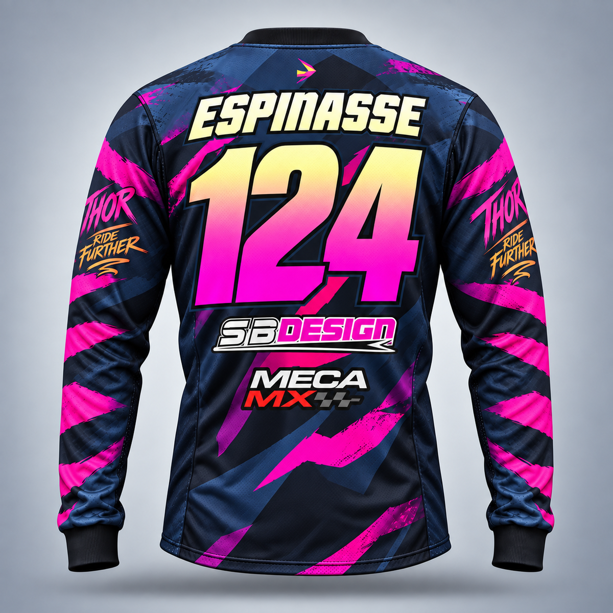 Thor SB Design Mega Mx vintage VMX racing jersey - alternate product view