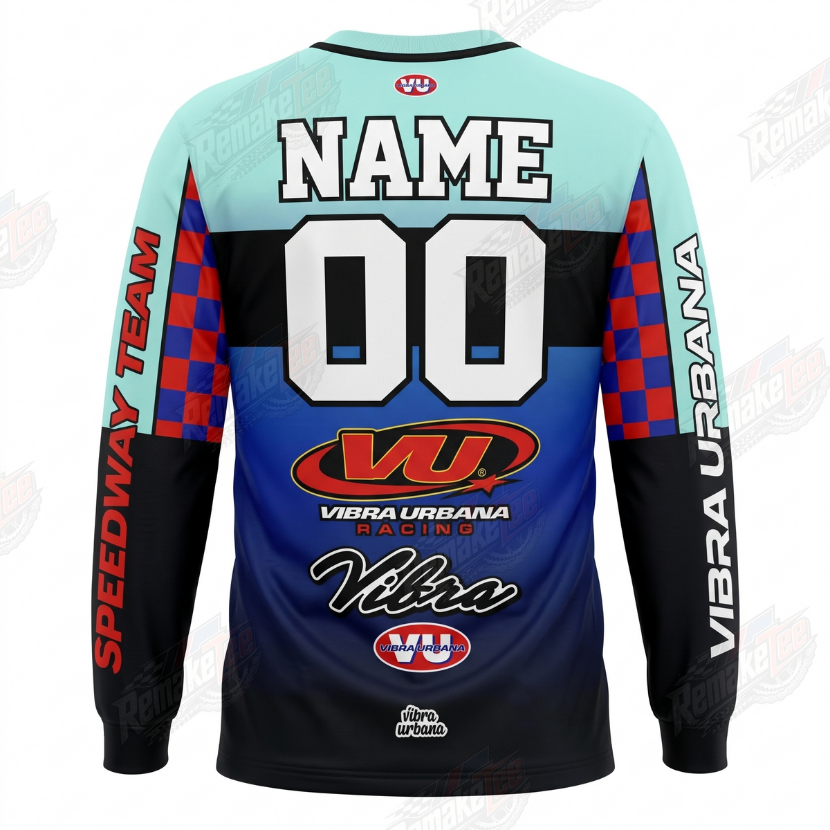 Vibra Urbana Racing Nitro vintage VMX racing jersey - back product view