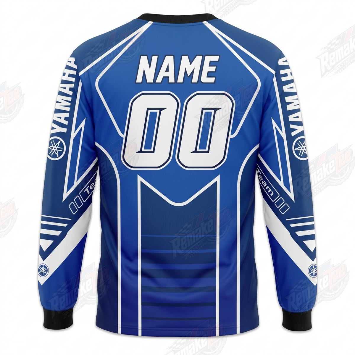 Yamaha Team 01 Blue vintage VMX racing jersey - back product view