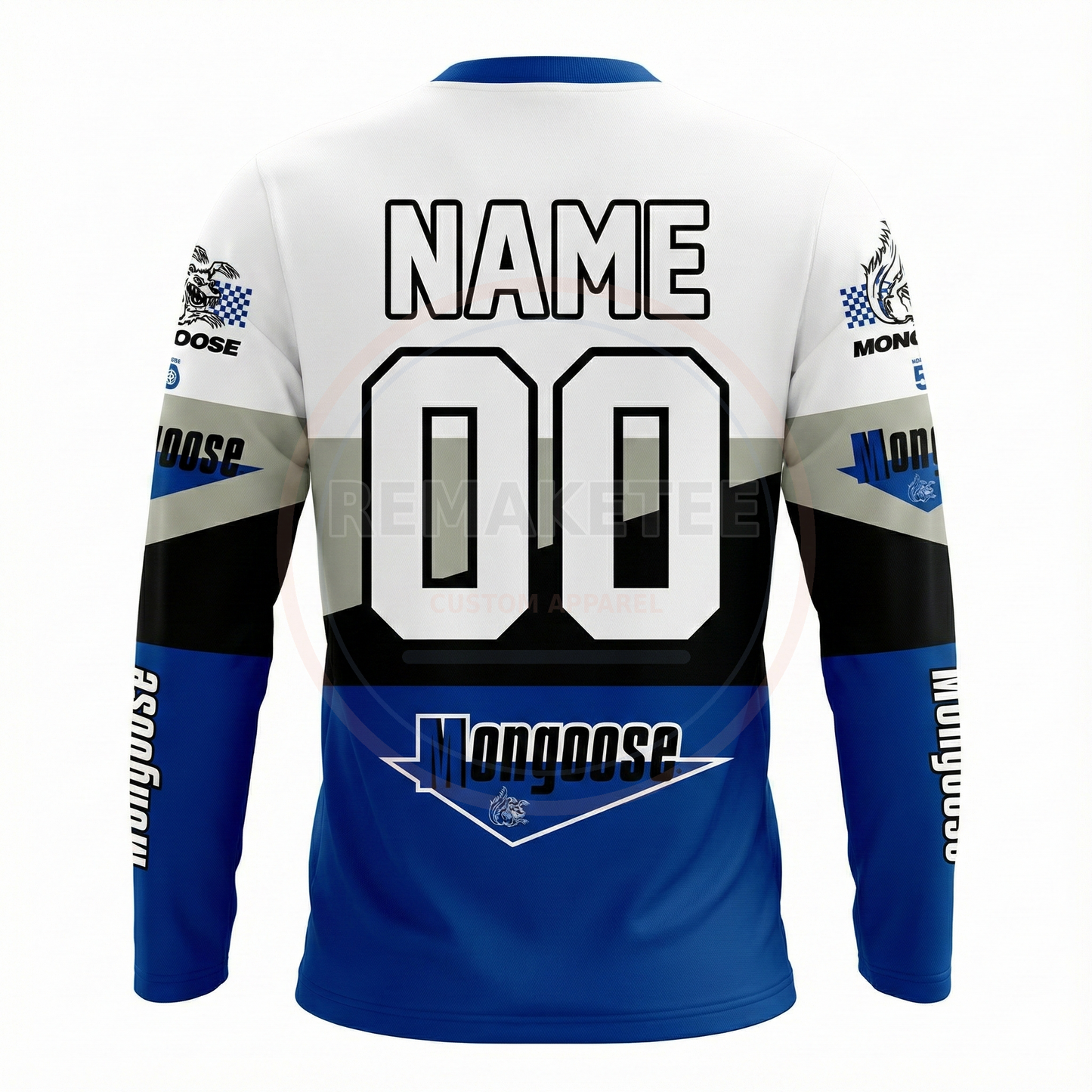 RemakeTee Mongoose Custom Vintage Retro BMX Racing Jersey 222