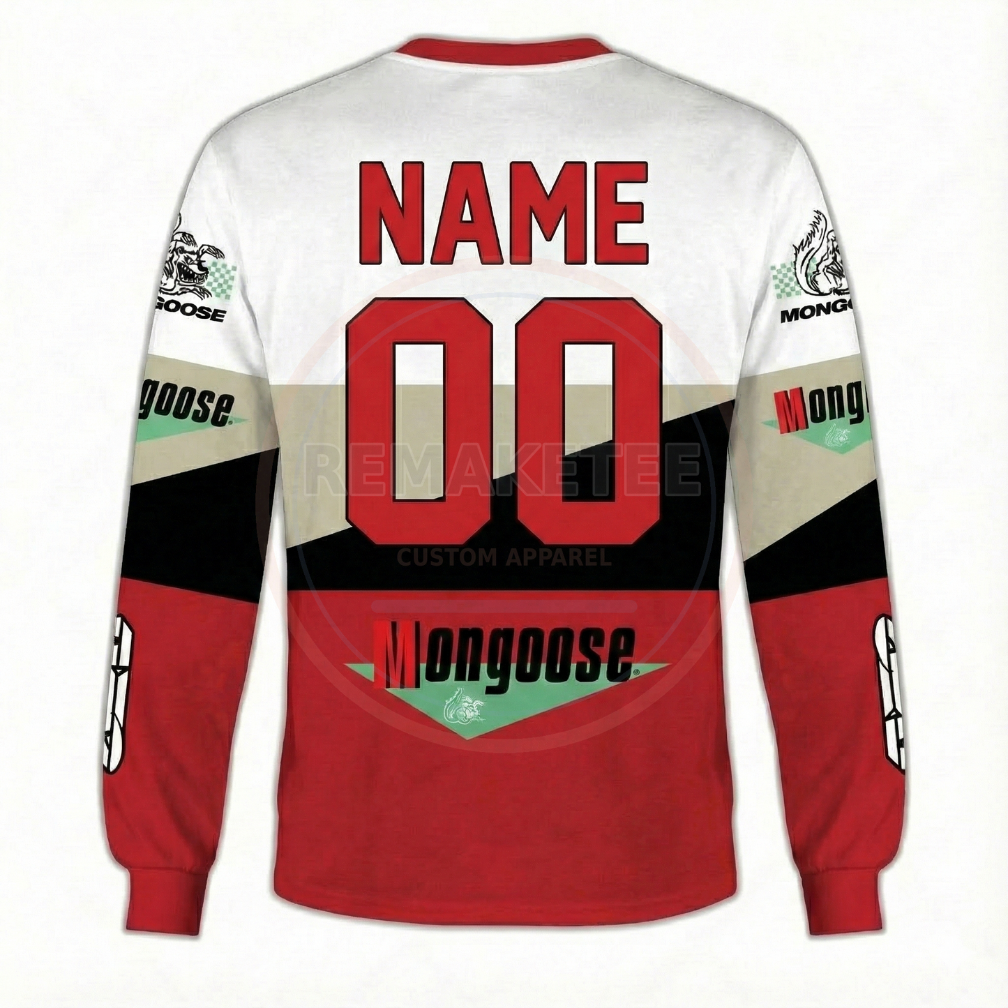 RemakeTee Mongoose Custom Vintage Retro BMX Racing Jersey 221