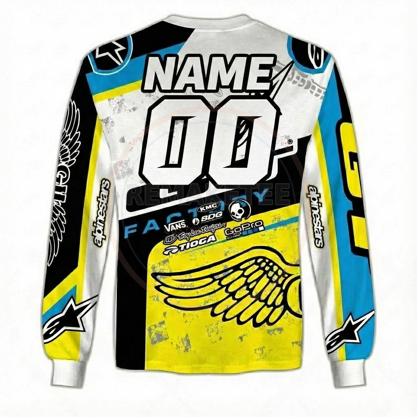 RemakeTee GT Custom Vintage Retro BMX Racing Jersey 181