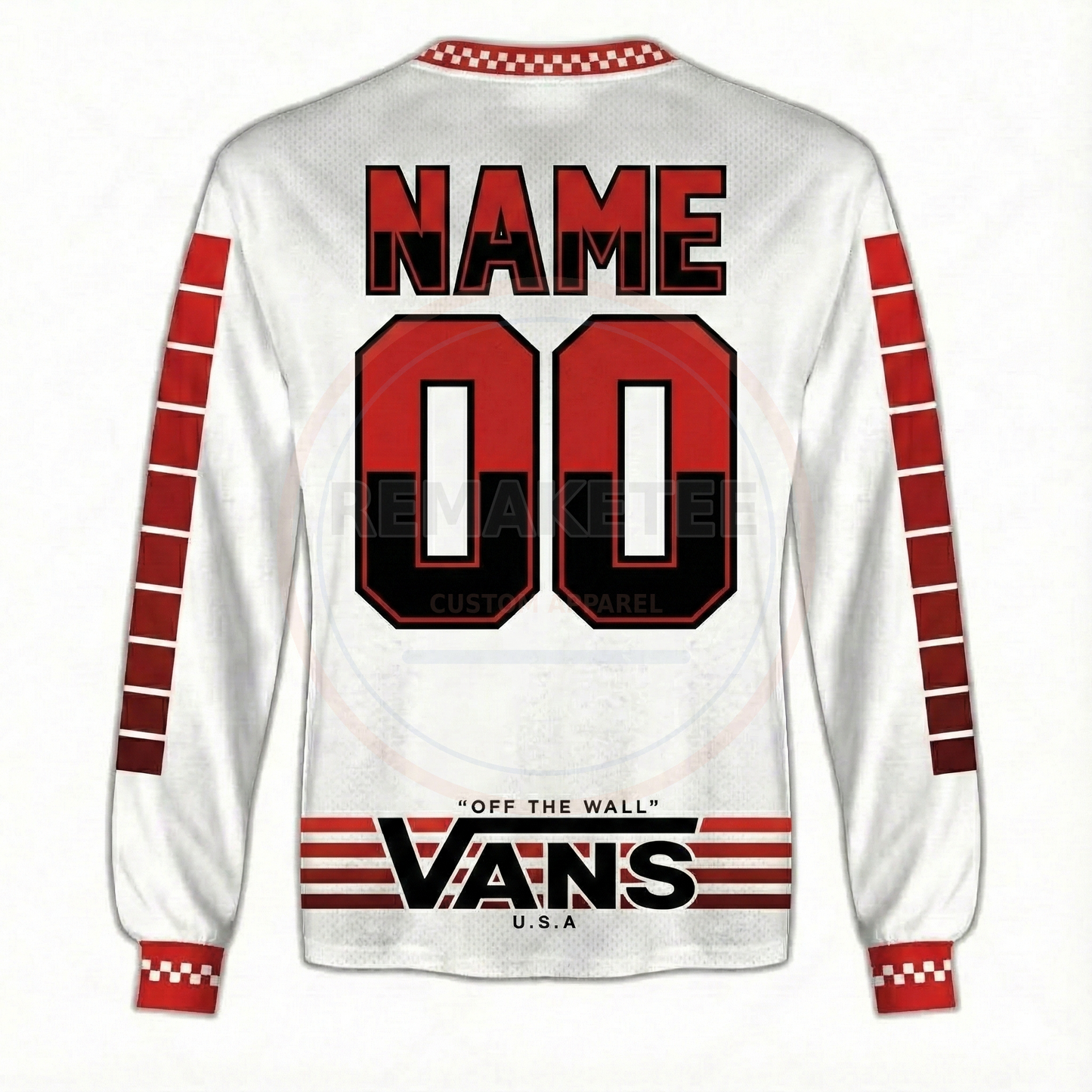 RemakeTee Vans Custom Vintage Retro BMX Racing Jersey 276
