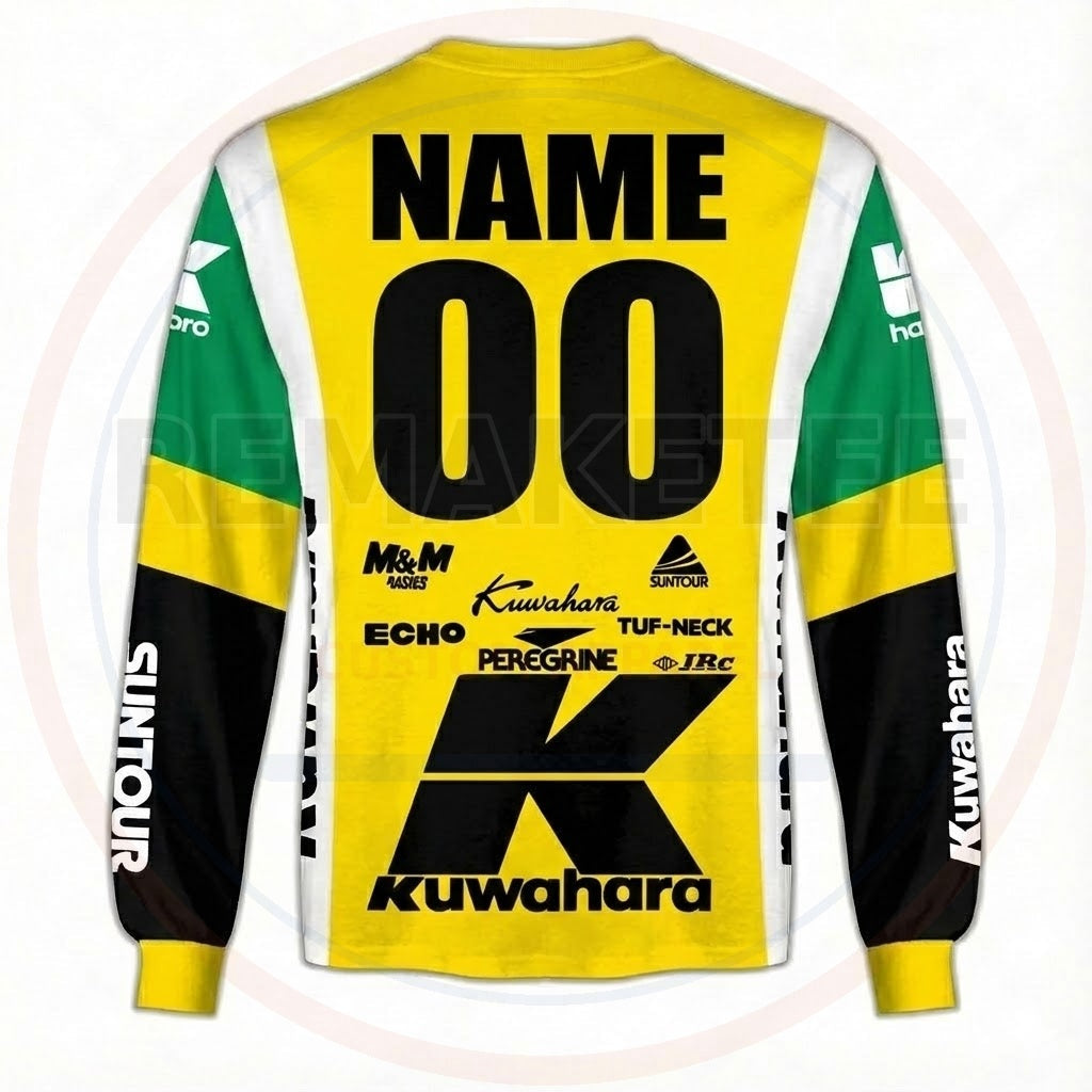 RemakeTee Kuwahara Custom Vintage Retro BMX Racing Jersey 389