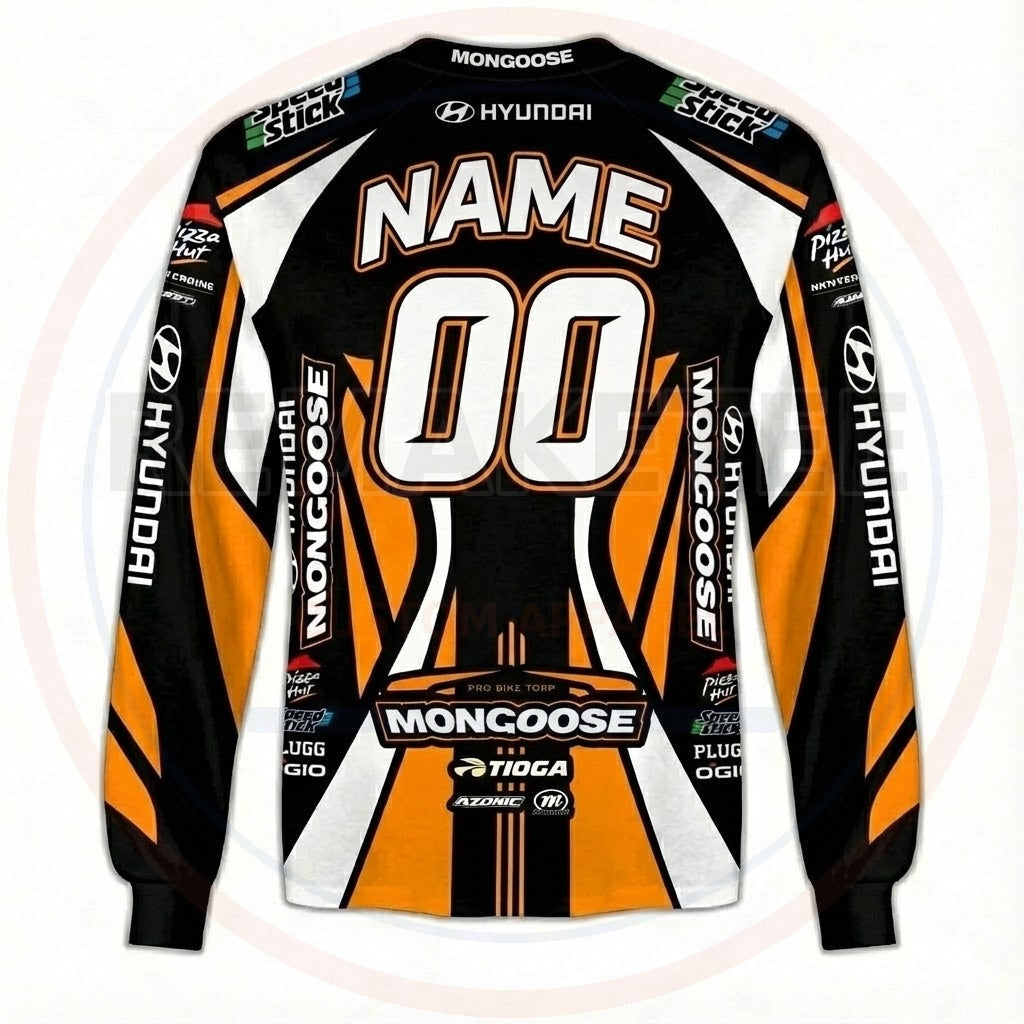 RemakeTee Mongoose Custom Vintage Retro BMX Racing Jersey 386