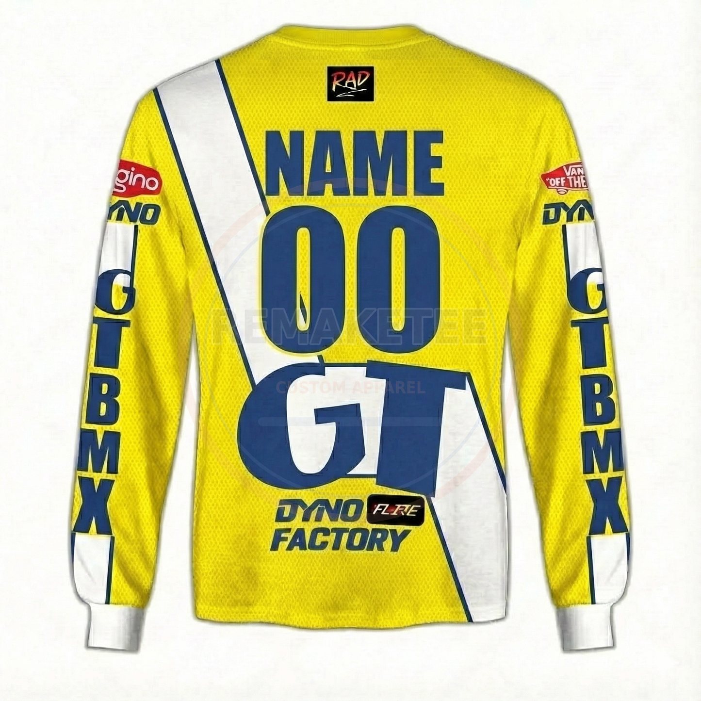 RemakeTee GT Custom Vintage Retro BMX Racing Jersey 179