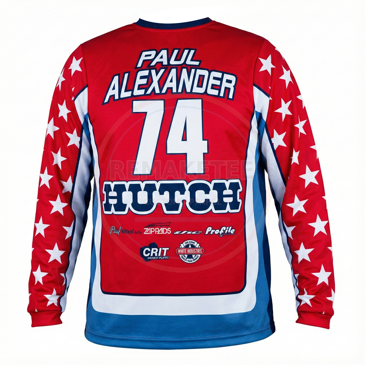 RemakeTee Hutch Custom Vintage Retro BMX Racing Jersey 194