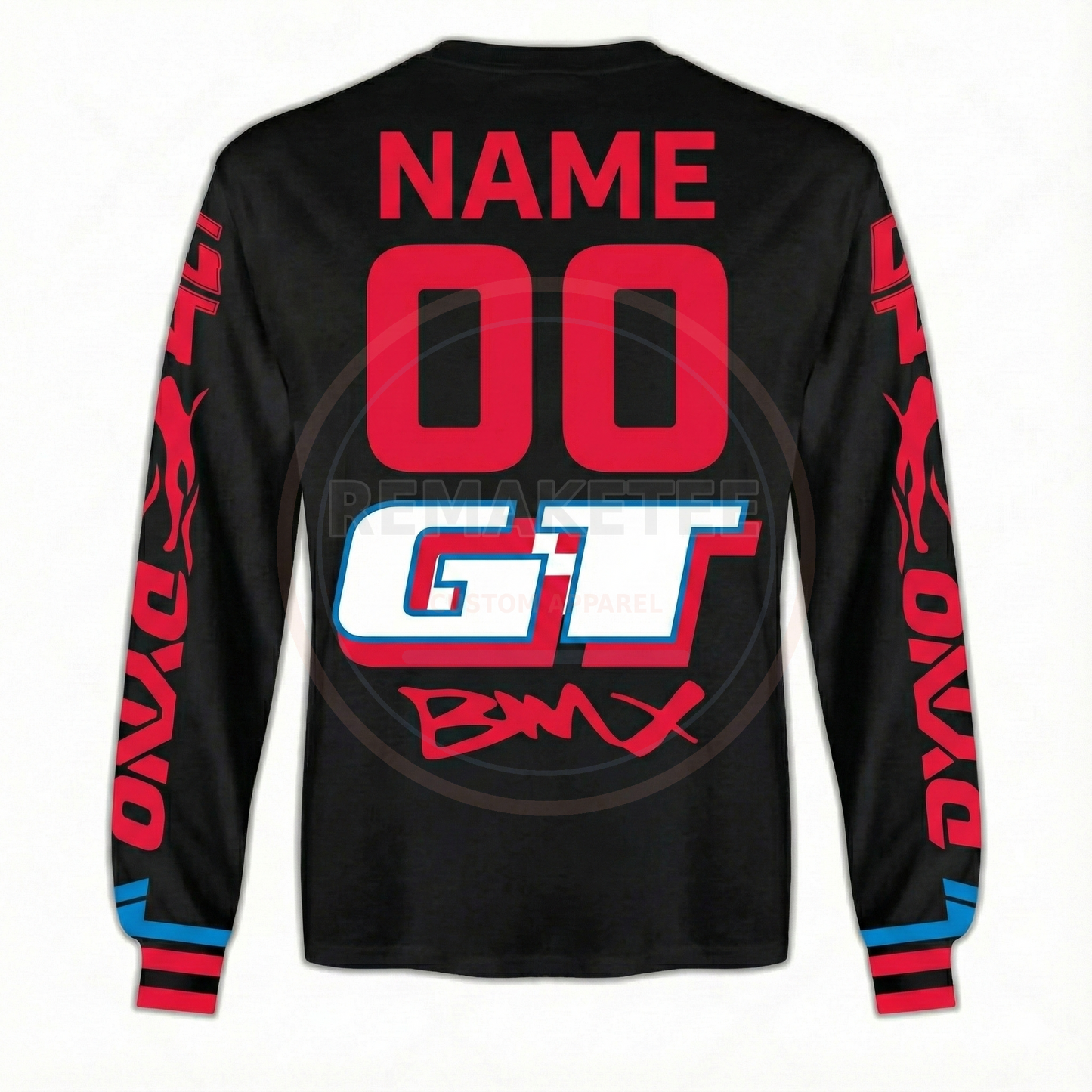 RemakeTee GT Custom Vintage Retro BMX Racing Jersey 170