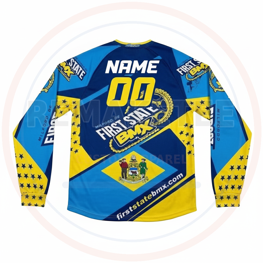 RemakeTee Custom Vintage Retro BMX Racing Jersey 150