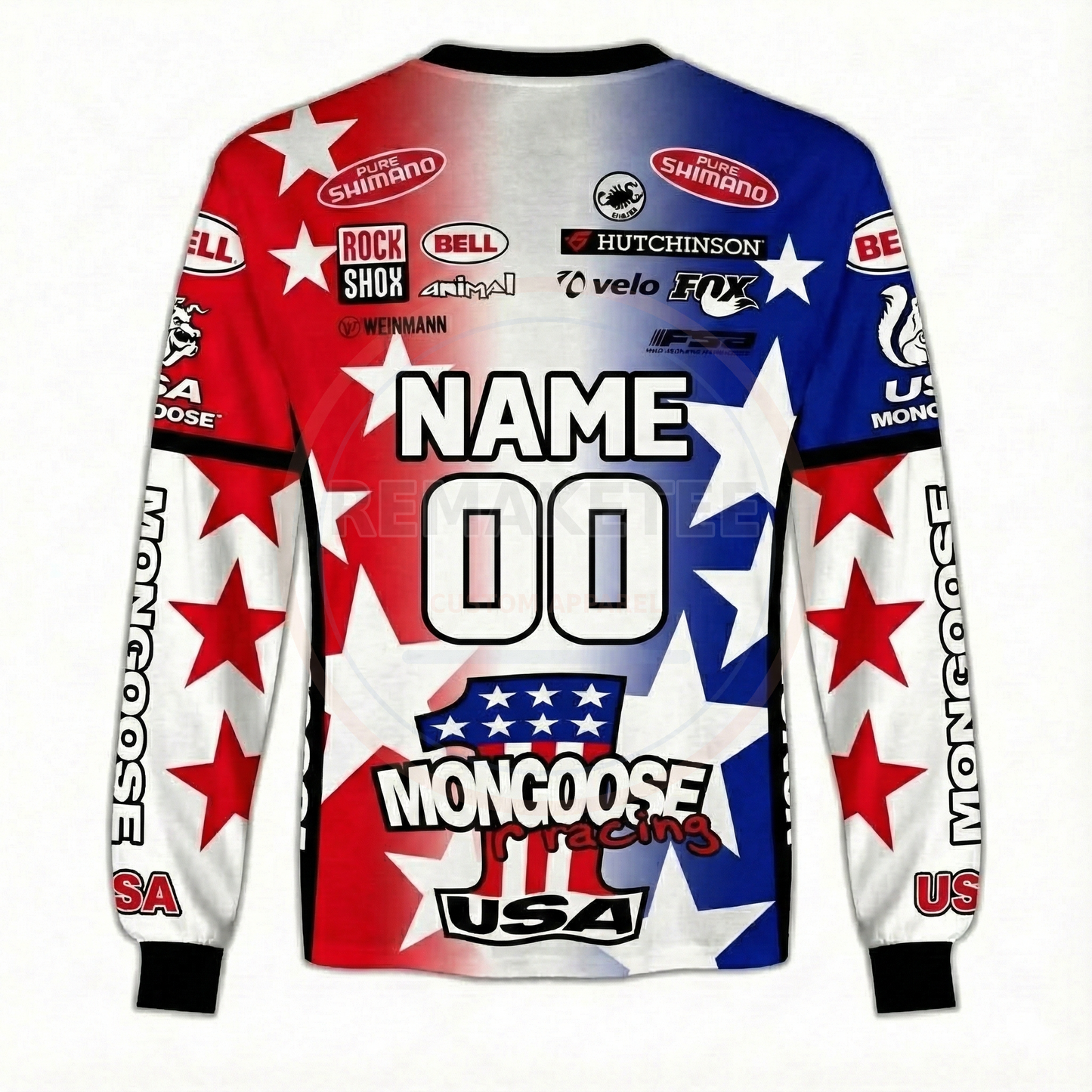 RemakeTee Mongoose Custom Vintage Retro BMX Racing Jersey 219