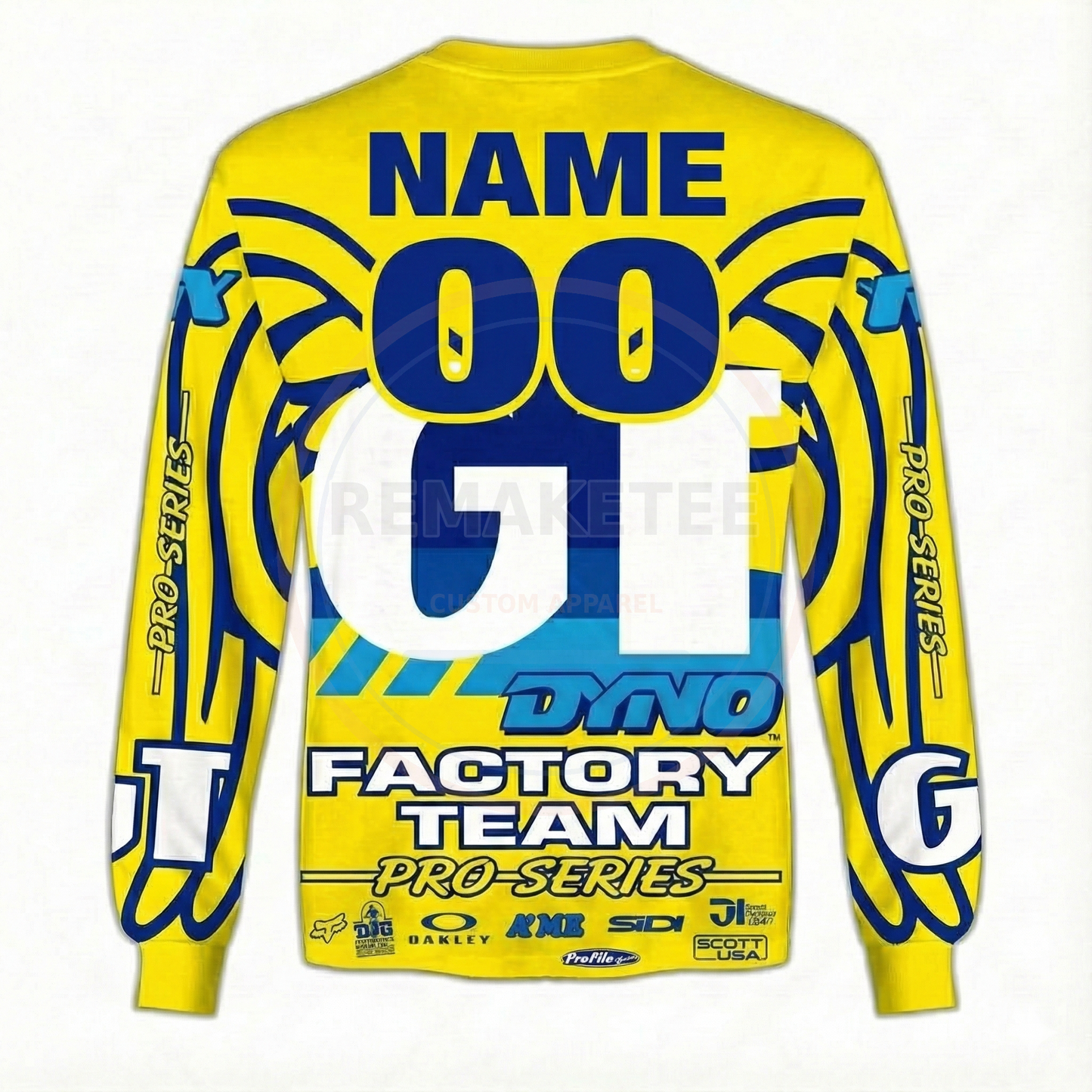 RemakeTee GT Custom Vintage Retro BMX Racing Jersey 178
