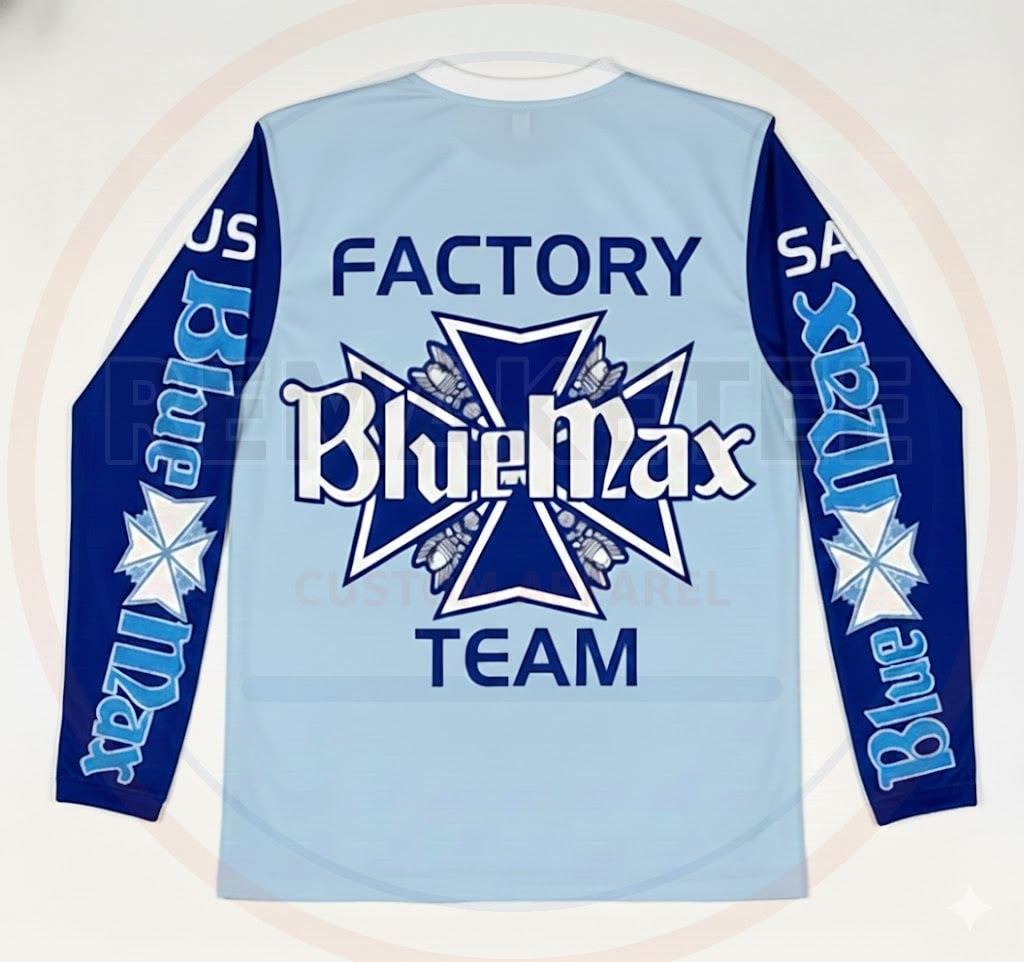 RemakeTee Blue Max Custom Vintage Retro BMX Racing Jersey 159