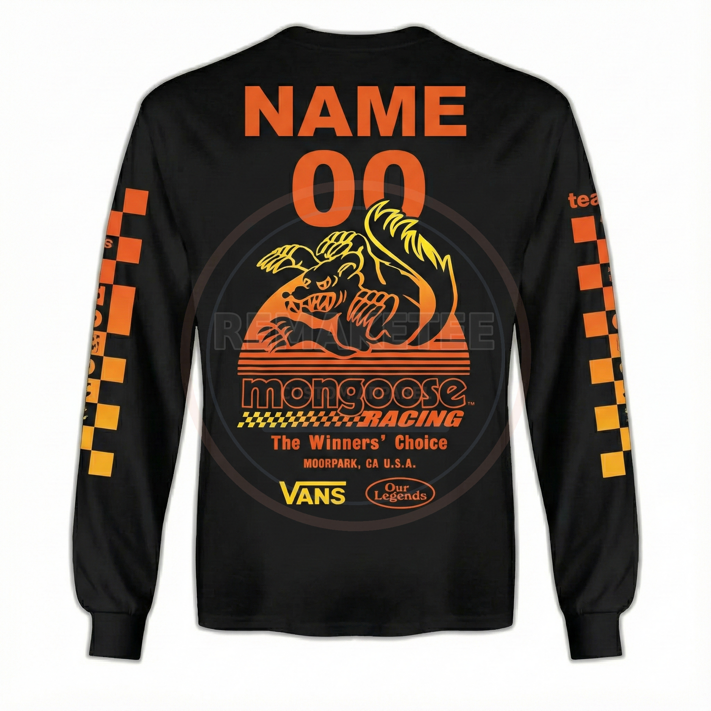 RemakeTee Mongoose Custom Vintage Retro BMX Racing Jersey 227