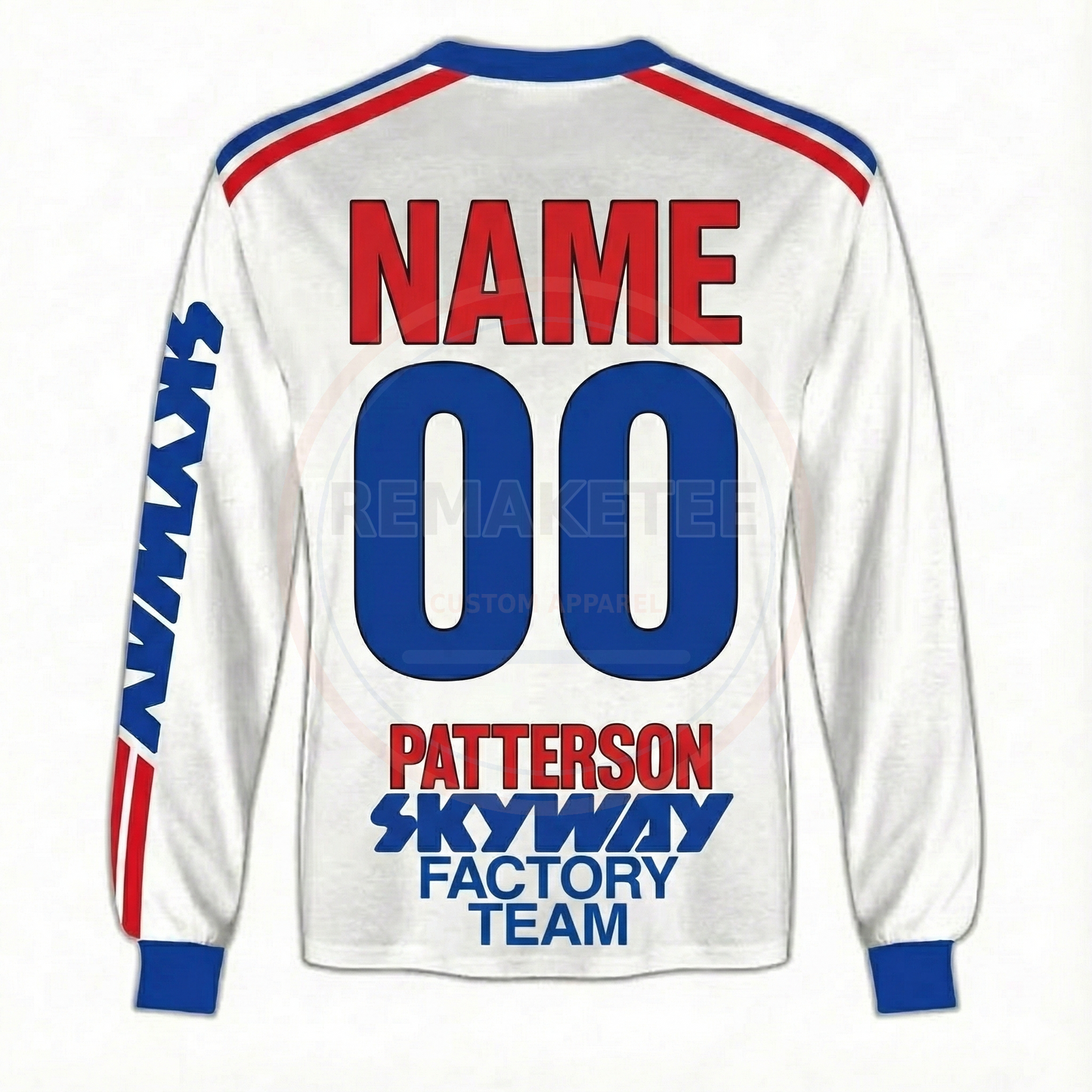 RemakeTee Skyway Patterson Custom Vintage Retro BMX Racing Jersey 239