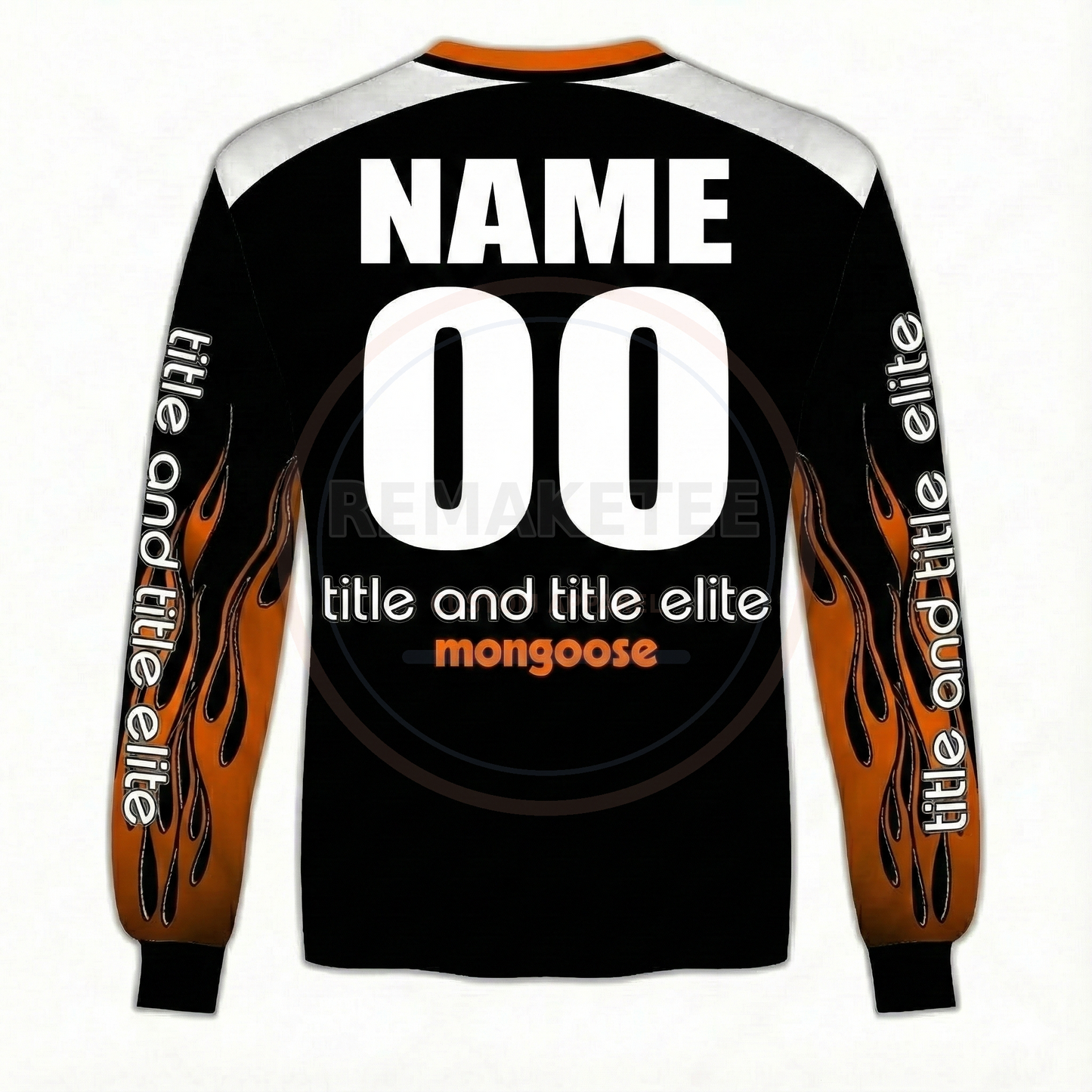 RemakeTee Mongoose Custom Vintage Retro BMX Racing Jersey 226