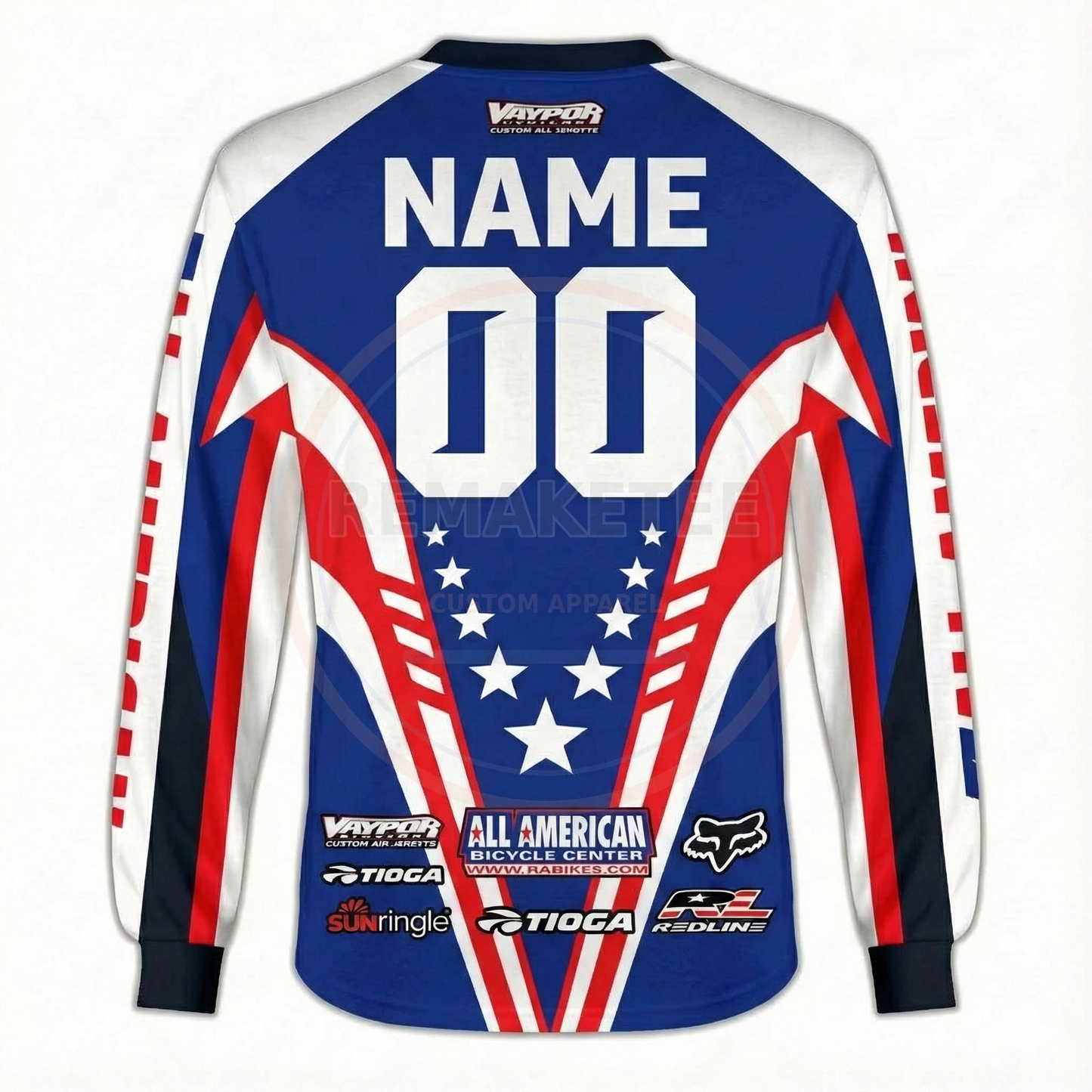 RemakeTee Redline Custom Vintage Retro BMX Racing Jersey 201