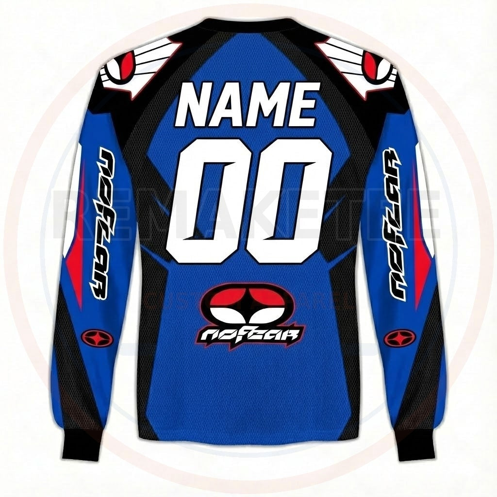 RemakeTee Nofear Custom Vintage Retro BMX Racing Jersey 319