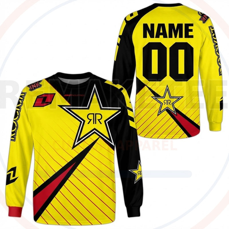 RemakeTee Rockstar Custom Vintage Retro BMX Racing Jersey 434