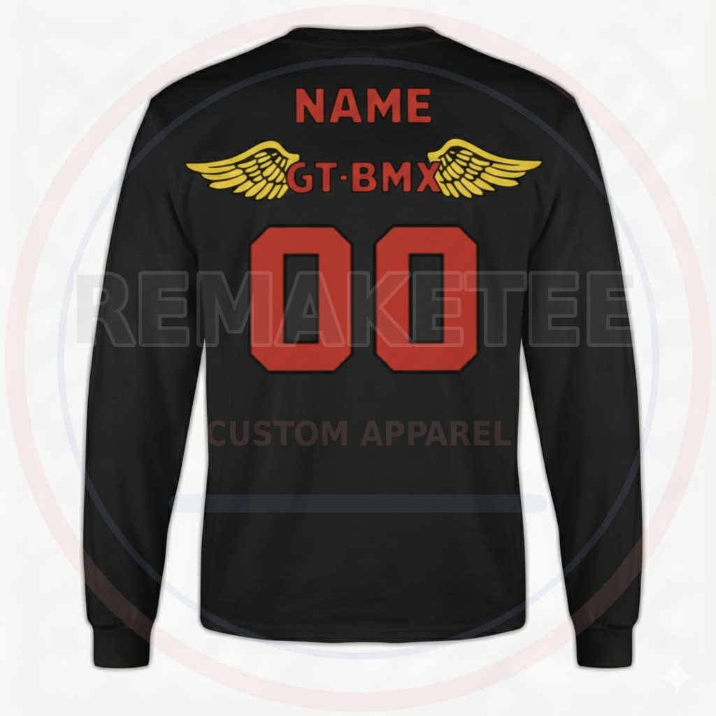 RemakeTee GT Custom Vintage Retro BMX Racing Jersey 185