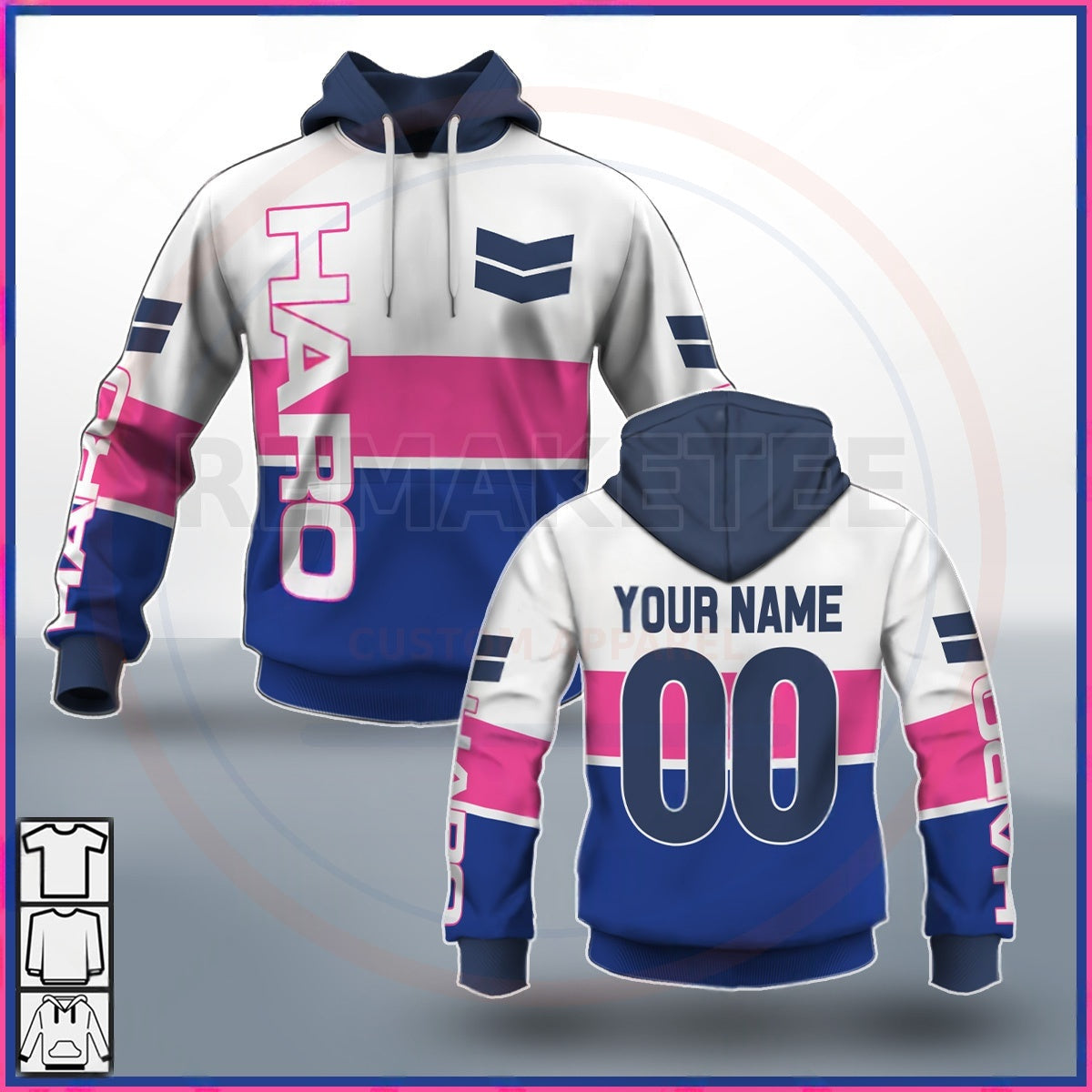 RemakeTee Haro Custom Vintage Retro BMX Racing Jersey 033