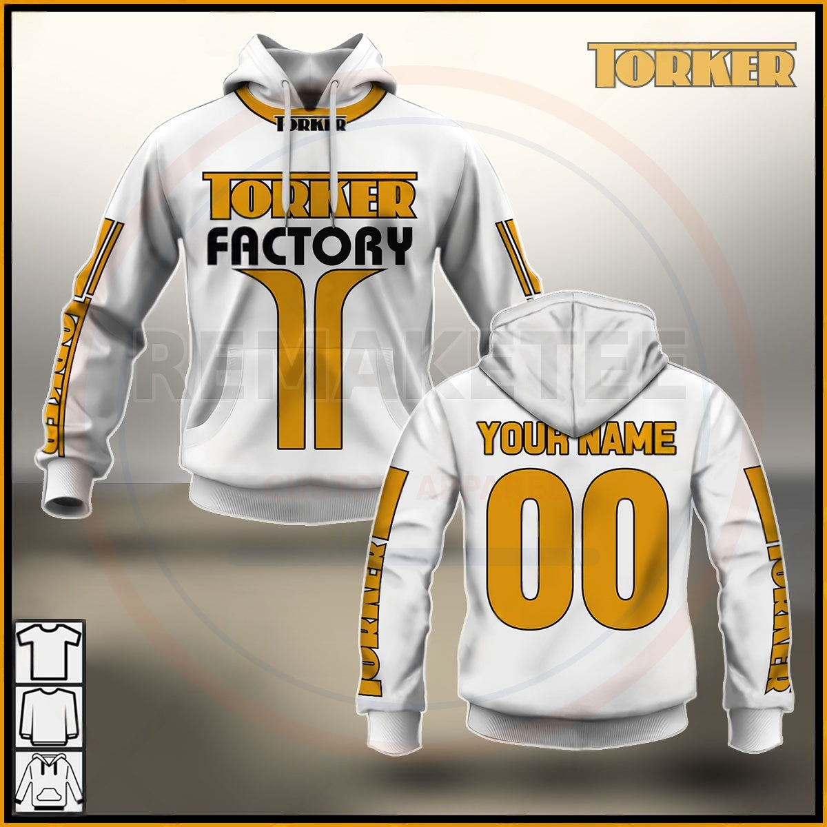 RemakeTee Torker Custom Vintage Retro BMX Racing Jersey 047