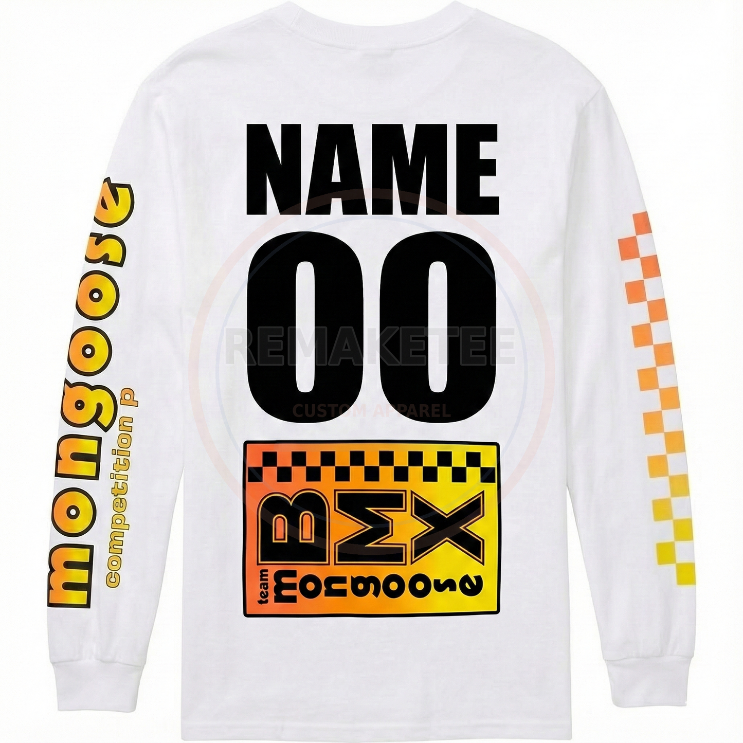 RemakeTee Mongoose Custom Vintage Retro BMX Racing Jersey 234