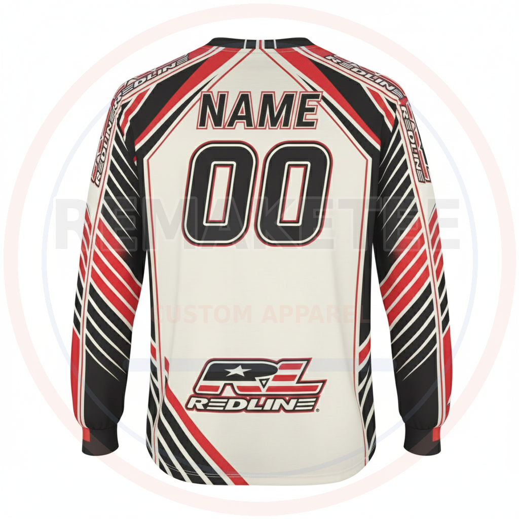 RemakeTee Redline Custom Vintage Retro BMX Racing Jersey 210